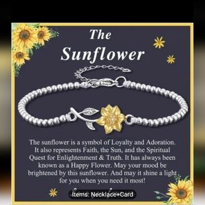 🌻Exquisite Sunflower Charm Bracelet
